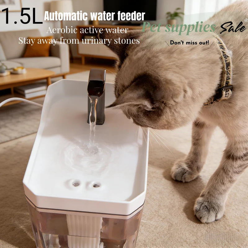 Pawora™ SmartDrink Kattenfontein – 1.5L